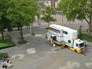 Die Ruhe vor dem Sturm - in Recklinghausen öffnete die mobile Erlebniswelt am Donnerstag und Freitag, 5. und 6. Mai 2011, ihre Tür.